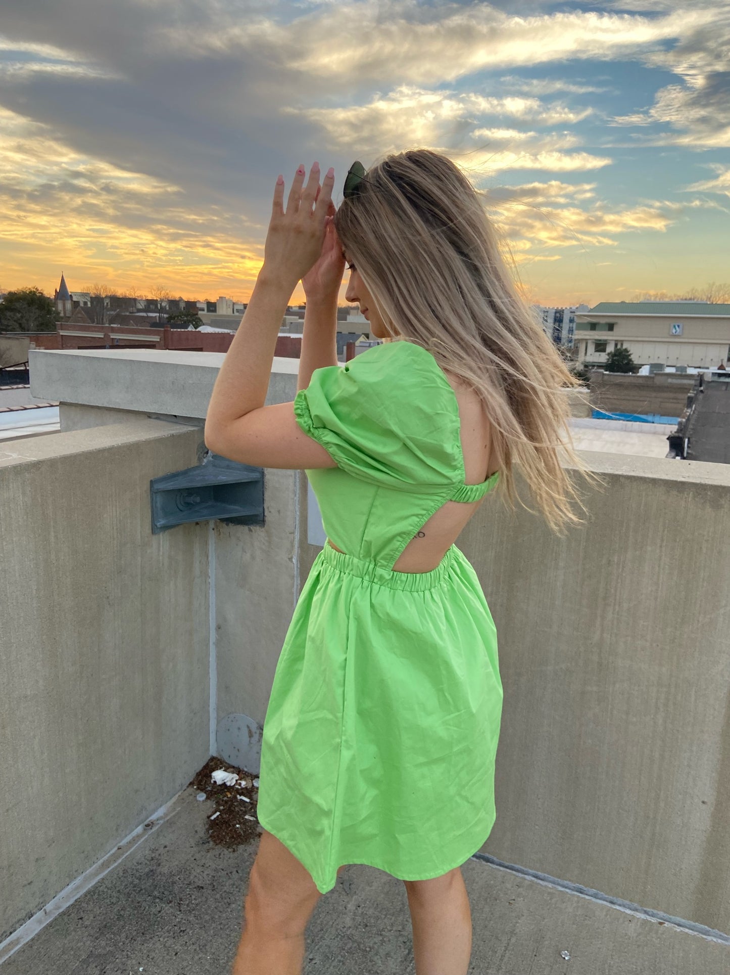 Your Baby Doll Dress — Lime