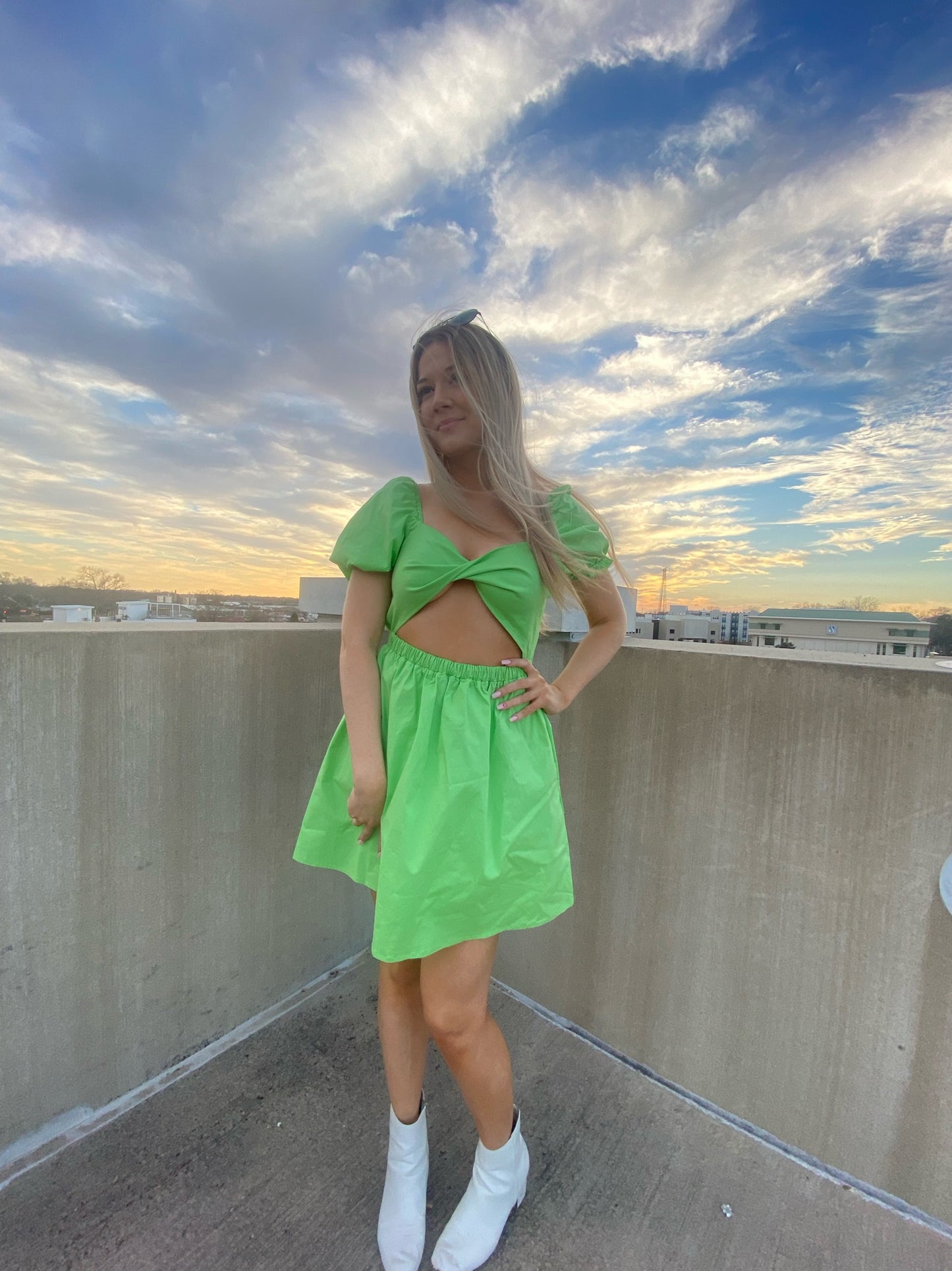 Your Baby Doll Dress — Lime