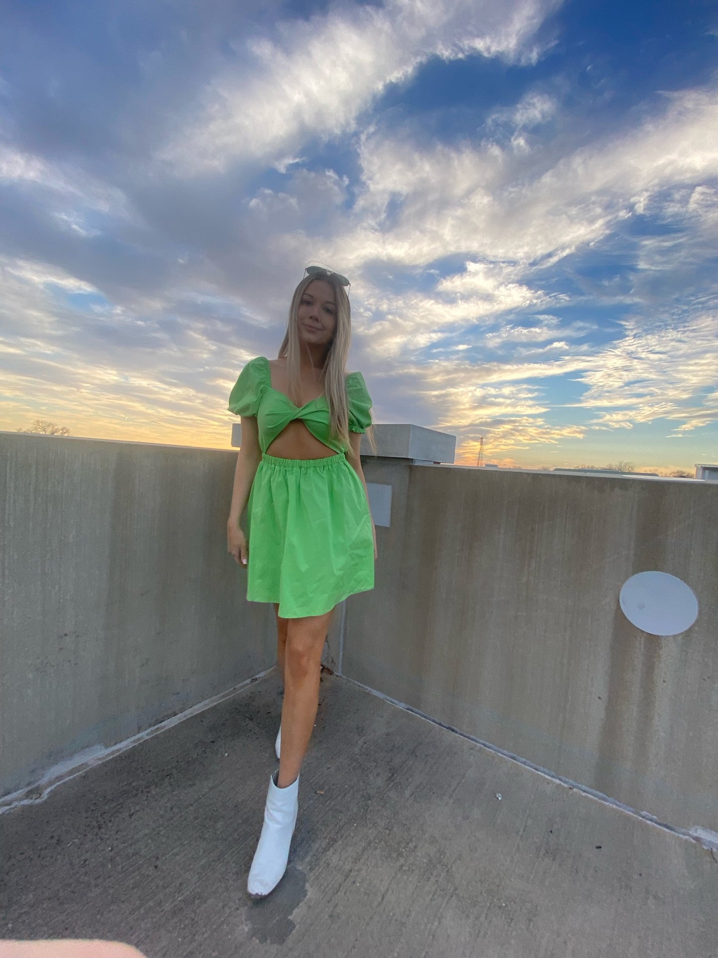 Your Baby Doll Dress — Lime