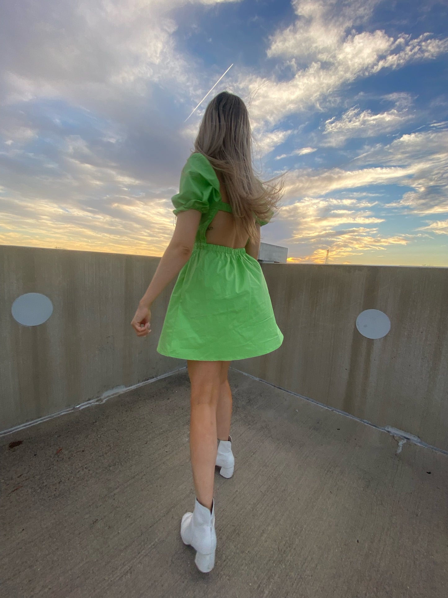 Your Baby Doll Dress — Lime